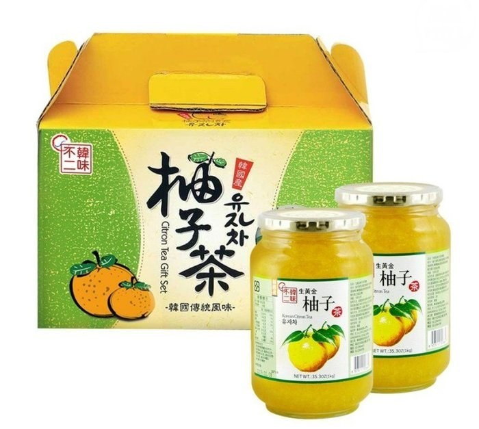 【韓味不二】柚子茶飲組1公斤 2入1組