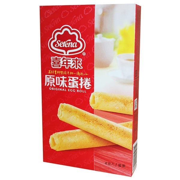 【喜年來】原味蛋捲隨手包64g