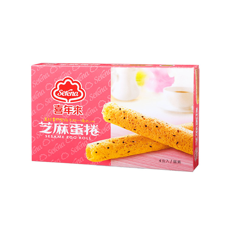 【喜年來】芝麻蛋捲隨手包64g