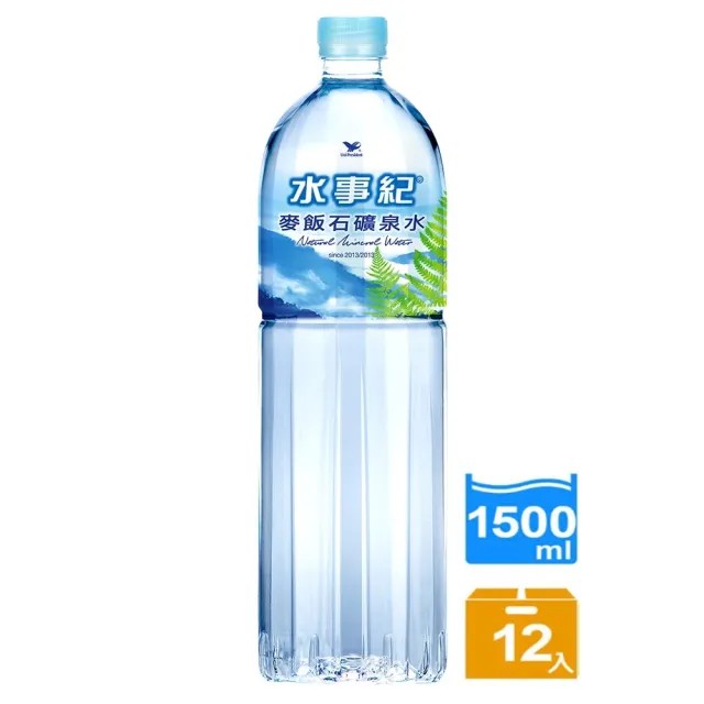 【水事紀】麥飯石礦泉水1500ml 12入1箱