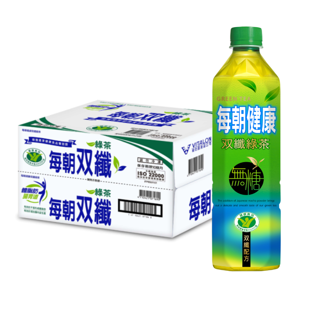 【每朝健康】雙纖綠茶 650ml 24入1箱
