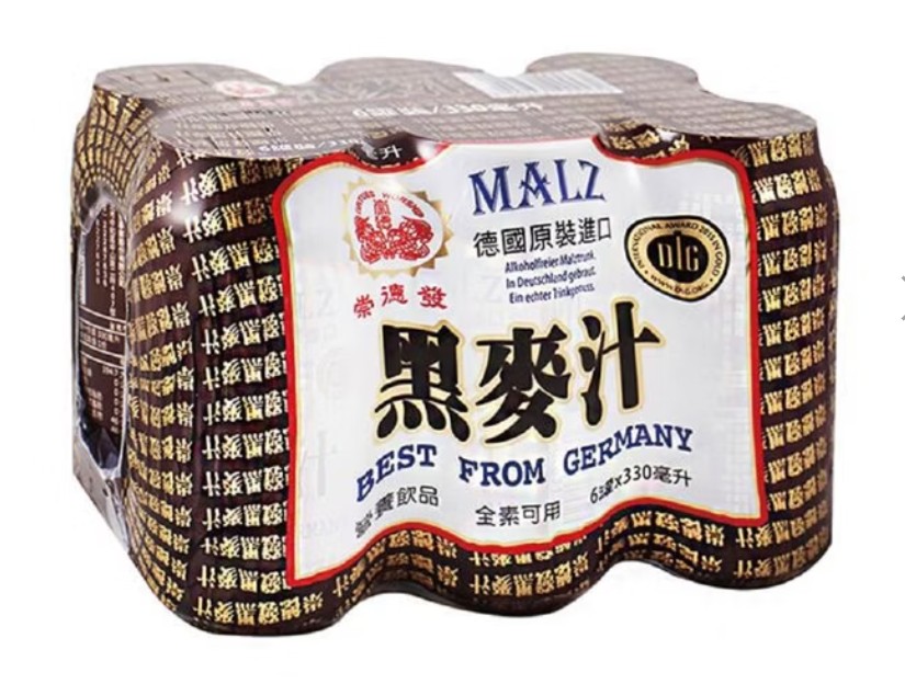 【崇德發】德國原裝黑麥汁易開罐330ml 6入1組