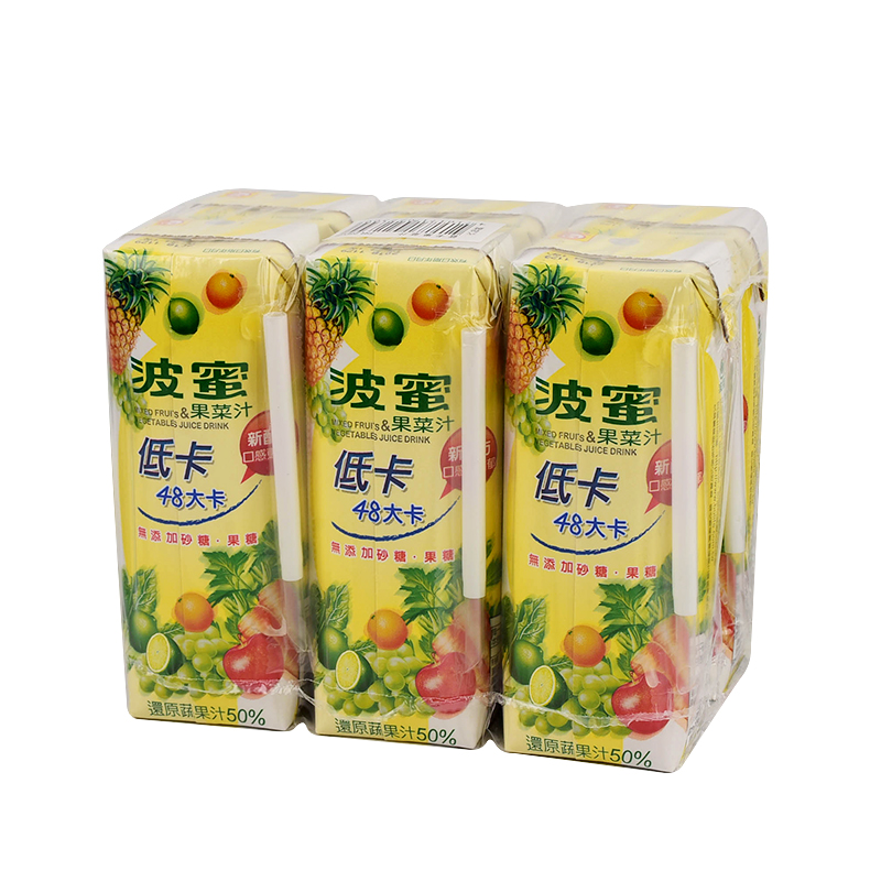 【波蜜】低卡果菜汁250ml 6入1組