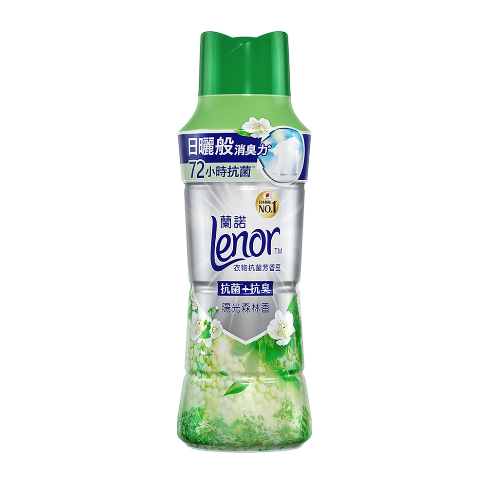 【Lenor 蘭諾】衣物抗菌芳香豆 陽光森林香 490ml
