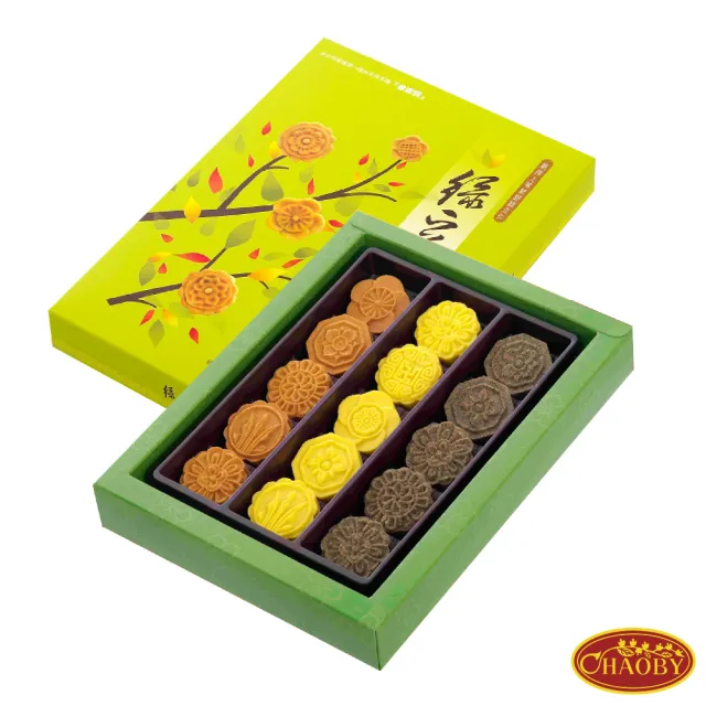 【超比 CHAOBY】傳統綠豆糕15入1盒