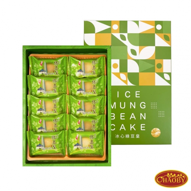 【超比 CHAOBY】冰心綠豆皇10入禮盒