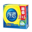 【得意】連續抽取式花紋衛生紙 100抽x12包