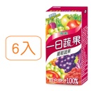 【波蜜】一日蔬果100%葡萄綜合蔬果汁160ml 6入1組