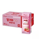 【Binggrae】草莓牛奶 保久調味乳200ml 24入1箱